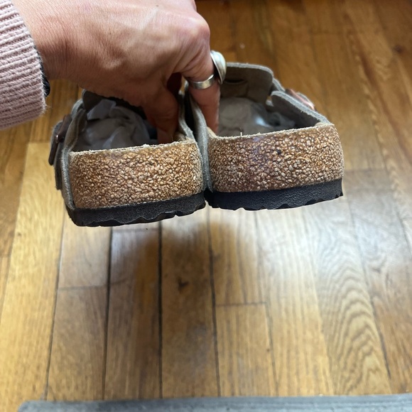 Birkenstock Taupe Boston Clogs - Picture 6 of 9